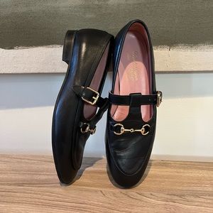 Castellano Loafers Black with Gold Horsebit Detail